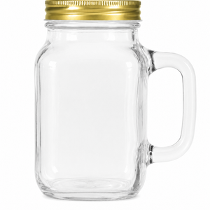 Bocal en verre Mason de 630 ml avec poignée