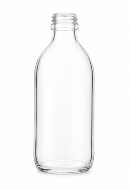 Bouteille en verre clair Alpha de 300 ml