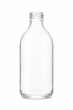 Bouteille en verre clair Alpha de 200 ml