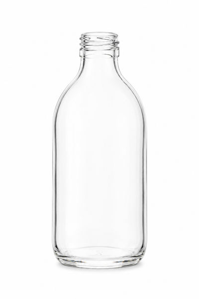 Bouteille en verre clair Alpha de 200 ml