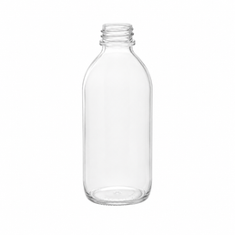Bouteille en verre clair Alpha de 100 ml