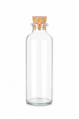 Bouteille d'huile en verre traditionnelle de 235 ml (8 oz) (bouchon en liège)