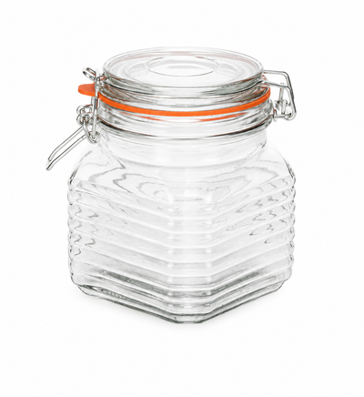 Bocal en verre Kilnclip à rainures de 800 ml