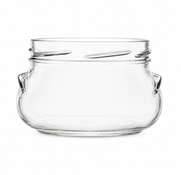 Pot en verre à col torsadé de 640 ml