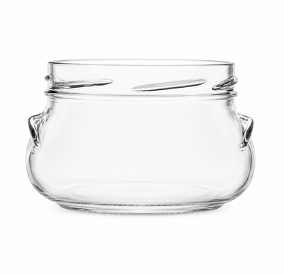 Pot en verre à col torsadé de 640 ml