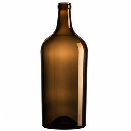 Bordelaise 15L Antique Green Glass Bottle – Cork Finish