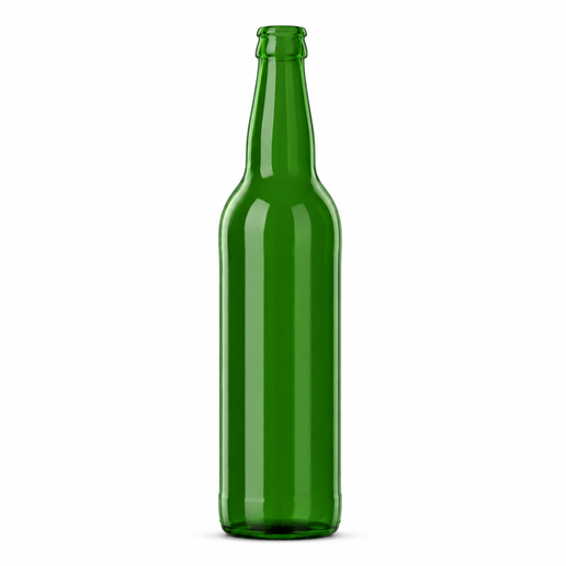 500ml Green Glass Ale Beer Bottle – 29mm Crown Cork Finish