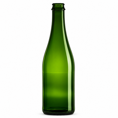 Cidre RE 75cl Green 04 Glass Bottle – Crown Finish