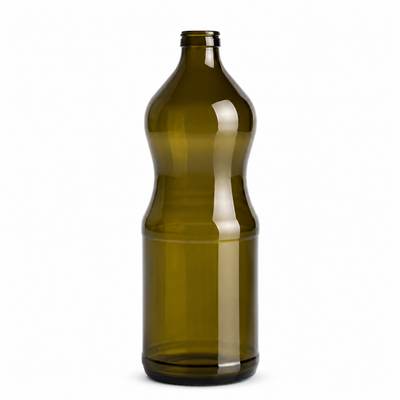 OLEA 100cl Antique Green Glass Bottle – G138 Verplast Finish