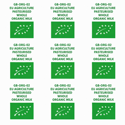 Feuille de recouvrement en aluminium – Lait entier biologique 51 mm x 50 microns (Environ 15 kg par boîte)