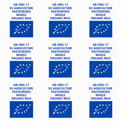 Feuille de recouvrement en aluminium – Organic Whole Blue Print Écossais 51 mm x 50 Microns (Environ 15 kg par boîte)