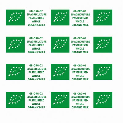 Feuille de recouvrement en aluminium – Impression semi-verte organique écossaise 51 mm x 50 microns (environ 15 kg par boîte)