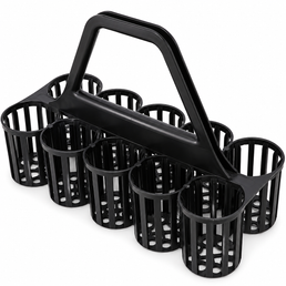 10 Bottle Plastic Hand Carrier | Heavy-Duty Bottle Carrier for Milk, Glass Bottles & Commercial Use