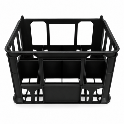 2 Litre Milk Bottle Crate | Heavy-Duty Plastic Crate for 8 x 2L Bottles