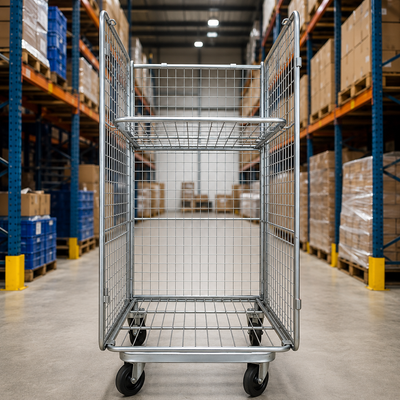 Used 3-Sided Roll Cage | Heavy-Duty Warehouse & Distribution Roll Container