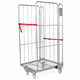 Used 2-Sided Roll Cage | Heavy-Duty Warehouse Roll Container | Refurbished Roll Cage