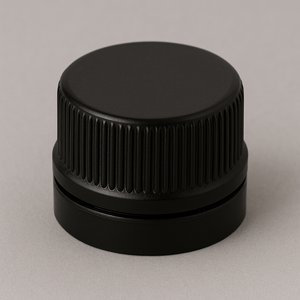 Capuchon en plastique noir de 33 mm avec doublure EPE – Fermeture à joint sécurisé