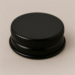 Tapas de rosca negra RTO de 38 mm – Perfil alto de 10 mm