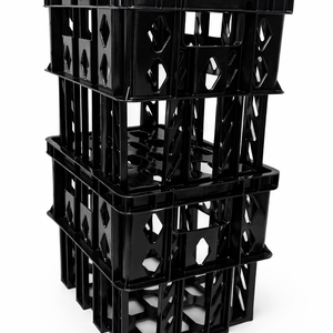 Caisse en plastique poly panier