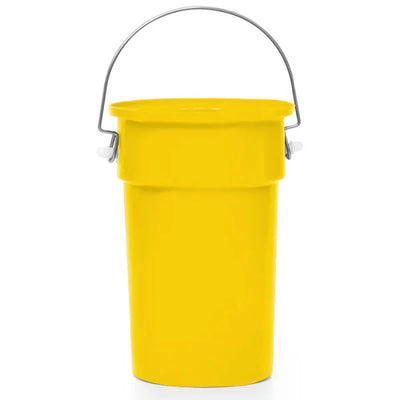 22 Litre Food Approved Round Bin with Drop-Down Stainless Steel Handle