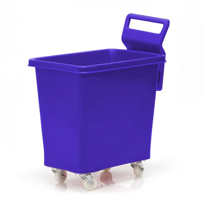 Carro moldeado de 135 litros aprobado para alimentos con asa