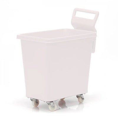 Carro moldeado de 135 litros aprobado para alimentos con asa