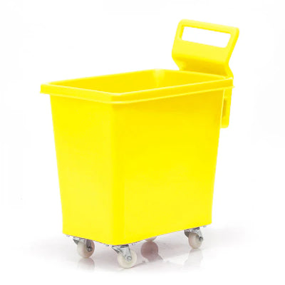 Carro moldeado de 135 litros aprobado para alimentos con asa