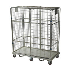 Conteneur à roulettes anti-vol – 1200x800x1870mm, démontable avec base en métal
