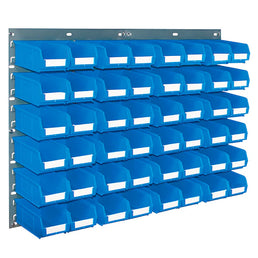 Wall Mounted Louvred Panel & Bin Kits | Complete Wall Storage with Small Parts Bins