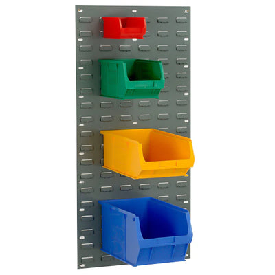 Panel Parts Storage Wall Mounted Louvred Panels | Mild Steel Wall Storage for Small Parts ...
