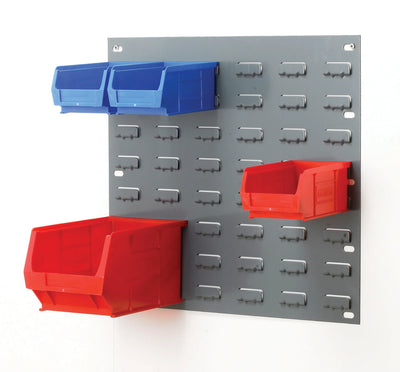 Panel Parts Storage Wall Mounted Louvred Panels | Mild Steel Wall Storage for Small Parts ...