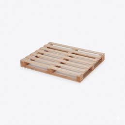 Used Wooden Light Duty Pallet 1200 x 1000 x 123mm | 7 Top Boards | 500kg Load Capacity | 4-Way Entry