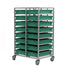 Double Euro Trolley for 16 x 23.7L Euro Stacking Boxes Silver Mild Steel