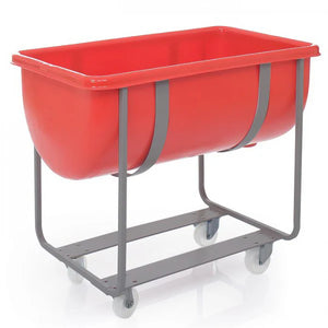 Mobile steel trough frame for X302 trough with 100mm nylon castors
