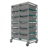 12 x Euro Trolley – Double Trolley for 35L Bale Arm Crates (600x400x197mm)