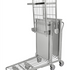 Stackable Shop Trolley with Fold-Up Upper Shelf – 100kg Shelf Capacity