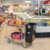 Stackable Shop Trolley with Fold-Up Basket – Multi-Purpose Storage Trolley | 100kg Shelf Capacity