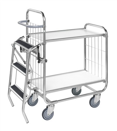 Series 8000 Shelving Trolley – Electrogalvanised Flex Cart – 250 kg Capacity (1395 × 470 × 1120 mm)