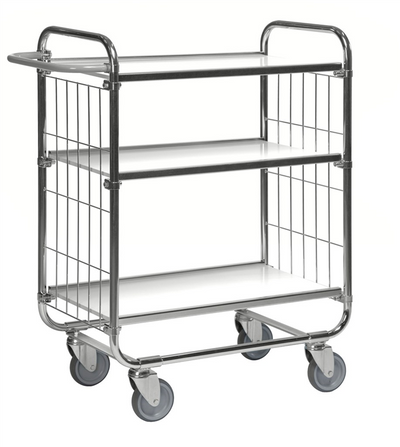 Series 8000 Shelving Trolley – Electrogalvanised Flex Cart – 250 kg Capacity (815 × 470 × 1120 mm)