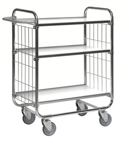 Series 8000 Shelving Trolley – Electrogalvanised – 250 kg Capacity (1395 × 470 × 1120 mm)