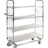 Series 8000 Shelving Trolley – Electrogalvanised with Central Lock – 250 kg Capacity (1195 × 470 × 1590 mm)