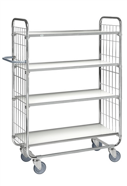 Series 8000 Shelving Trolley – Electrogalvanised – 250 kg Capacity (945 × 470 × 1590 mm)