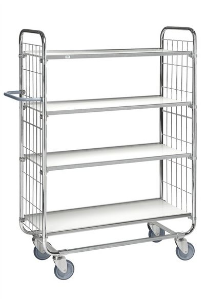 Series 8000 Shelving Trolley – Electrogalvanised – 250 kg Capacity (815 × 470 × 1590 mm)