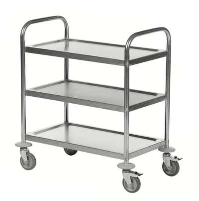 Three Level Trolley Stainless Steel Trolley – 3 Levels – C2 – 710 × 400 × 805 mm – AB ...