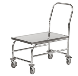 Stainless Steel Flatbed Trolley – C2 – 850 × 490 × 925 mm