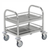 Stainless Steel Trolley – 2 Levels with Frame – C2 – 530 × 375 × 550 mm