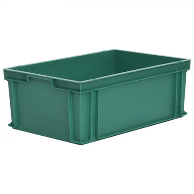 43.8 Litre Euro Stacking Box – 600x400x220mm – Solid Sides & Base