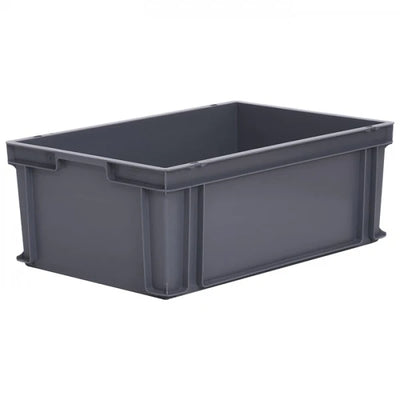 43.8 Litre Euro Stacking Box – 600x400x220mm – Solid Sides & Base