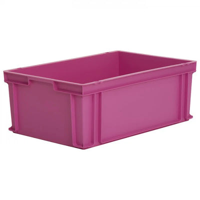43.8 Litre Euro Stacking Box – 600x400x220mm – Solid Sides & Base