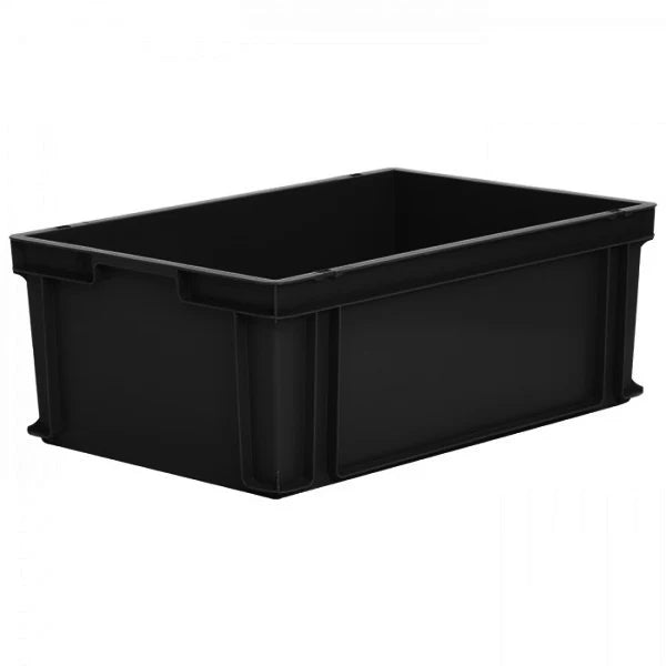 Recycled 43.8L Euro Stacking Box - Solid Sides - Hand Grips – AB ...